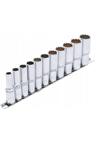 BGS Atașamente lungi cu 12 laturi Set de chei tubulare 8-19mm 3/8', BGS-Germania
