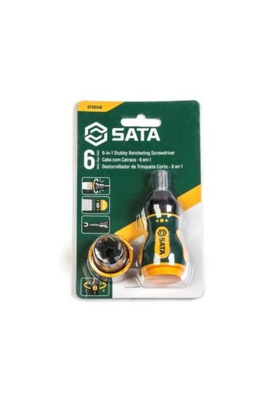 SATA Șurubelniță cu clichet și suport biți 1/4" ST09348