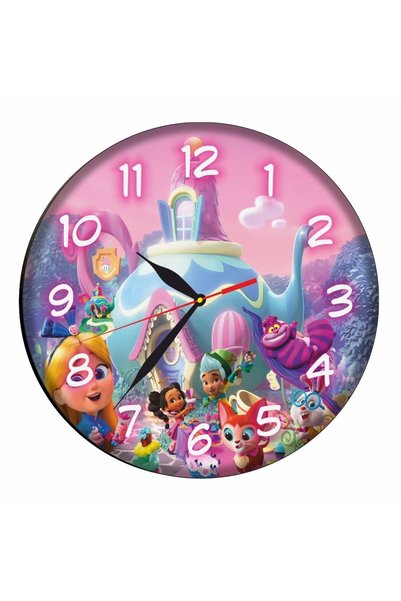 OEM Ceas Disney, Cofetărie Alice în Țara Minunilor, Lemn, 40 cm, CSDUV009