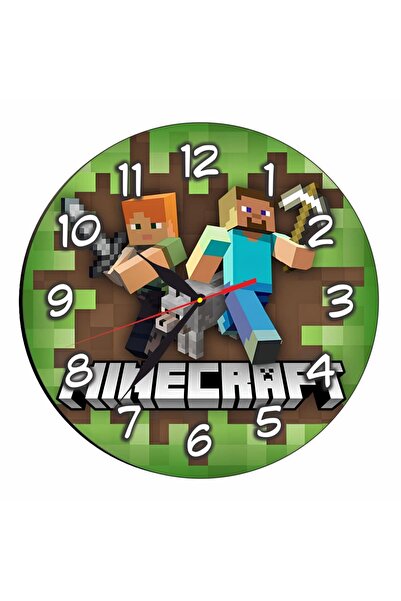 OEM Ceas Minecraft, Lemn, 30 cm, CSDUV182