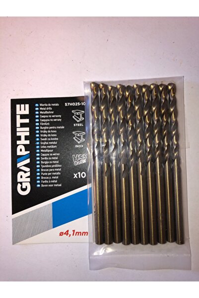 graphite Burghiu metalic Graphitte Cobalt 4,1mm 10 bucăți