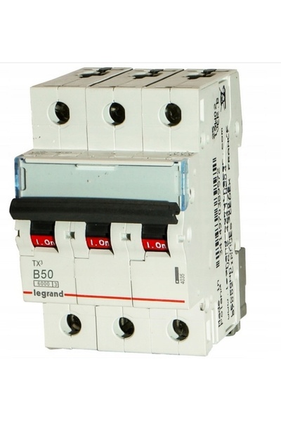 Legrand DISJUNTOR 3P B 50A 6kA AC TX3 S303 403407