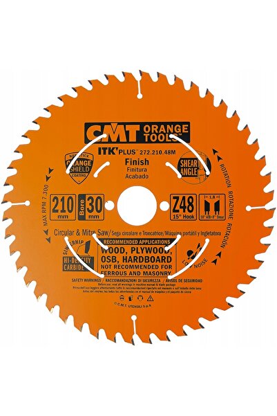 CMT Lama de ferăstrău pentru lemn, MDF, laminat, OSB, subțire, 210 x 30mm, 48...