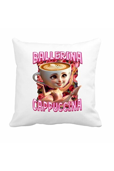 OEM Pernă, Ballerina Cappuccina, Multicoloră, 40×40 cm, PGR123