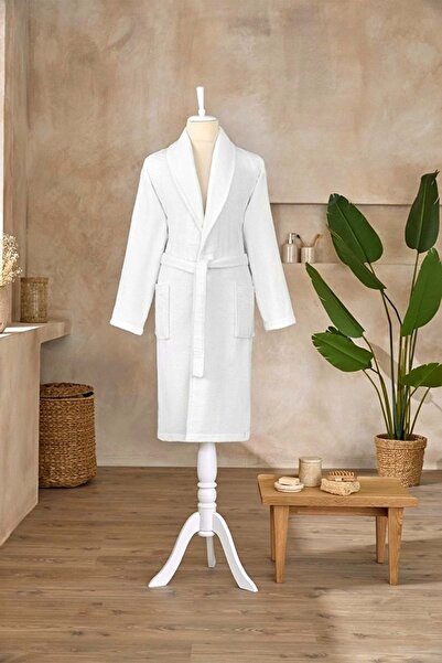 Özdilek Single Bathrobe Şalyaka-Colourist White (Size XL)
