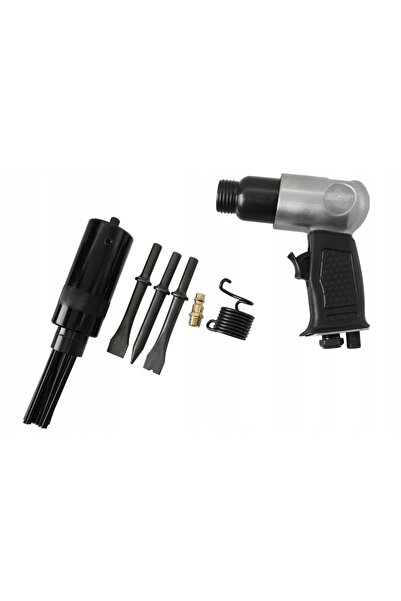 AIRKRAFT Ciocan pneumatic cu ac 2 în 1: impact + 3 capete de tăiere tip ac