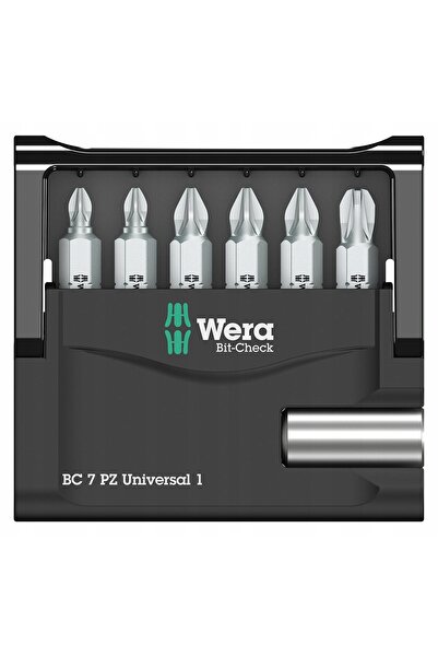 wera Set de biți BIT-CHECK 7 piese universal 1,7 CZ
