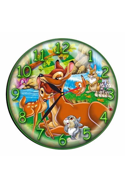 OEM Ceas Disney, Bambi, Lemn, 30 cm, CSDUV005