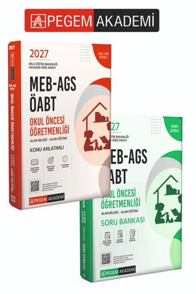Pegem Akademi Yayıncılık PEGEM AKADEMİ 2027 MEB-AGS ÖABT Okul Öncesi Öğretmen...
