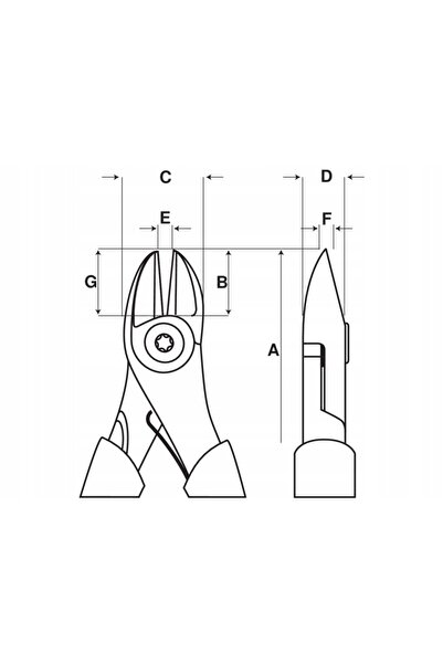 Bahco Clește tăietor lateral 180mm ERGO