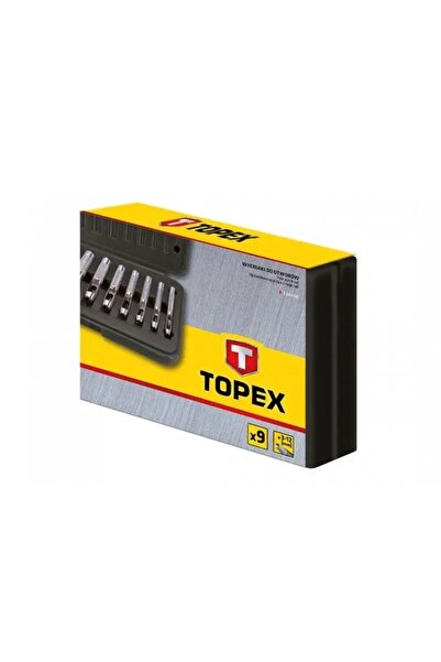 topex Set de 9 freze pentru găuri din oțel aliat, gamă 3-12 mm 03A490
