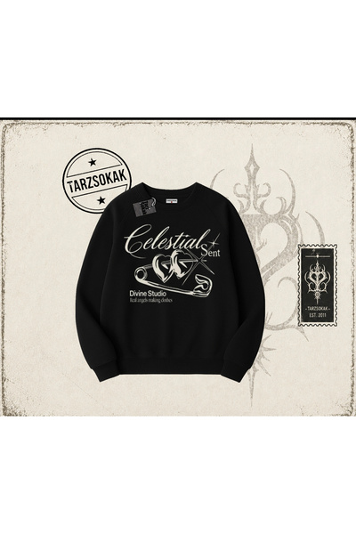 Tarzsokak Unisex Celestial Sent Oversize unisex majica sa okruglim izrezom, bela