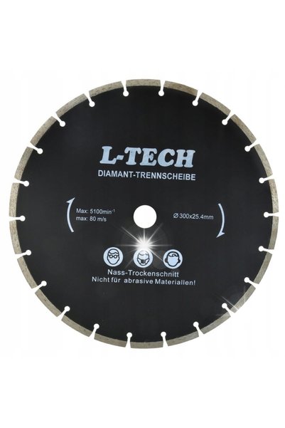 GEKO Disc diamantat segmentat 300mm pentru cuburi de beton Segment L-TECH G00227