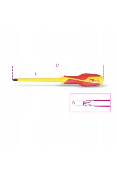 Beta Șurubelniță izolată PH3 1000V 1272MQ