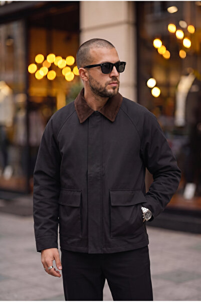 BASEL.CO Collar Detailed Bag Pocket Jacket/Mantle