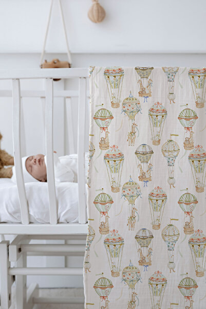 Tuğba Kuğu 4 Layer Muslin Blanket - Skyward Dreams