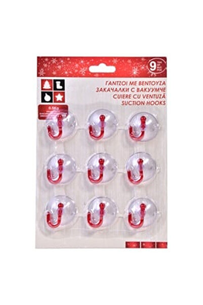OEM Коледни закачалки с вендуза 9 бр.
