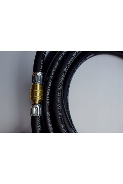 AG Tech Furtun pneumatic din cauciuc ondulat pentru compresor de aer, 8mm / 2m
