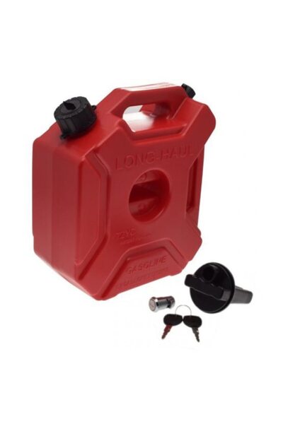 WMX Bidon de combustibil, din plastic și cu clemă, 5 litri, culoare roșie