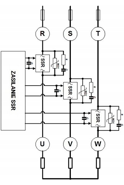 NO BRAND HOYMK SSR 60A AC-AC 3PHASE Releu Stare Solidă Contactor Industrial