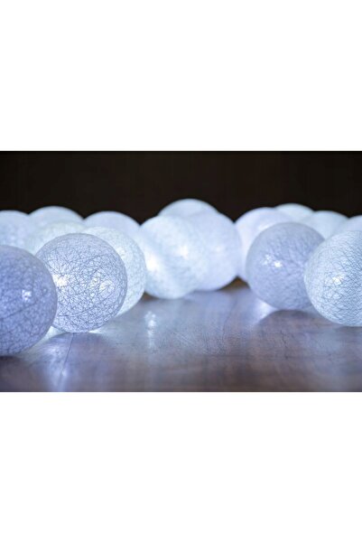 NO BRAND Ghirlandă luminoasă tip gumbă de mașină, 16x LED, lumină alb rece, 3...