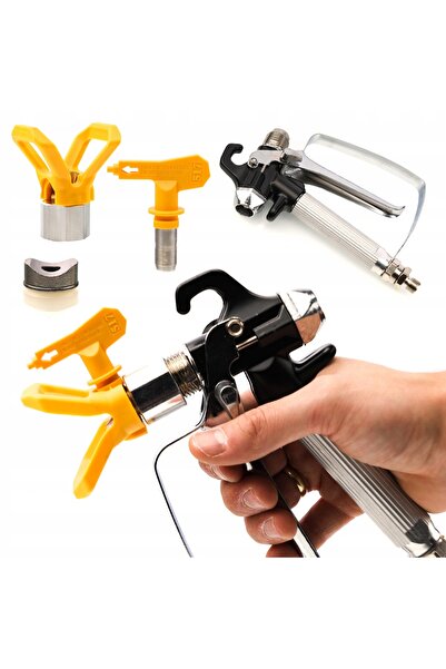 Rosfix Pistol de vopsit cu pulverizare LANCA 30CM 2xDuze 7xFiltre 18xGarnitur...