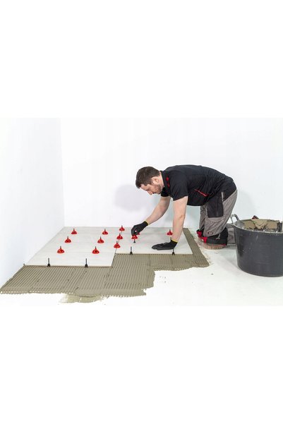 Rubi Sistem de nivelare CYCLONE, set de piulițe 100 buc. + bază 3mm 300 buc.