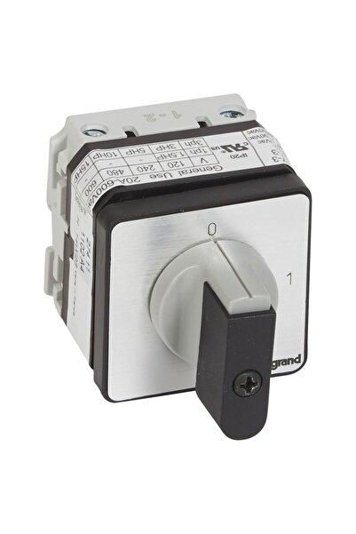 Legrand Cuplor cu came 0-1 2P 25A pentru montaj încastrat PR21 027411