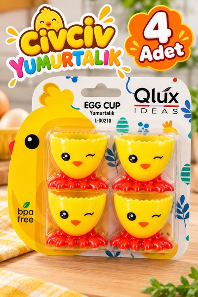 Funny Life Cute Designed Chick Egg Cups - Adds Joy to Your Breakfast Table Bp...