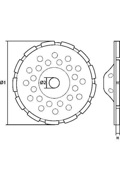 graphite Disc abraziv diamantat 115x22mm, 57H886