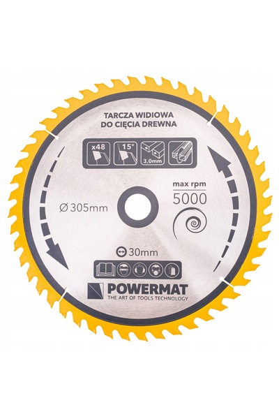 Powermat Disc WIDIOWA pentru ferăstraie de lemn 305 x 30 mm 48Z