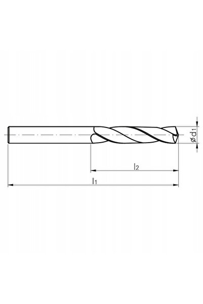 FANAR Burghiu din oțel inoxidabil INOX 1,0 mm cobalt HSS-E TiN - 10 bucăți