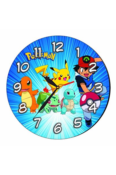 OEM Pikachu, Pokemon, Ceas din lemn, 30 cm, CSDUV197