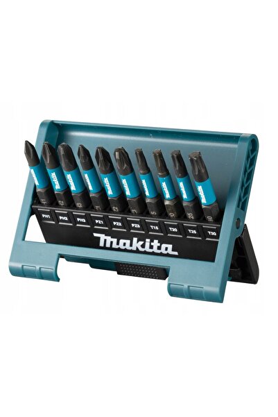 Makita Set biți de impact e-12011 negru 10 bucăți PH PZ TX Lung