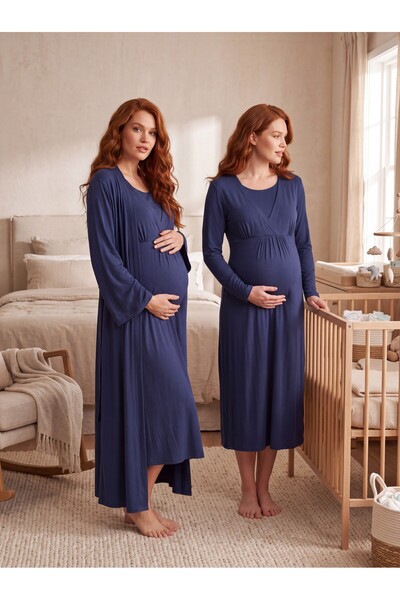 Lohusa Homewear مجموعة ملابس نوم للحوامل من القطن بنسبة 100%، تصميم جديد بالل...