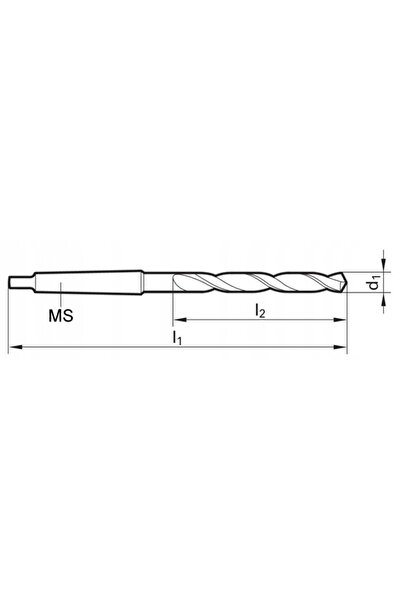 Abraboro Burghiu HSS 10x168mm DIN345 Morse MK1 NWKC Metal