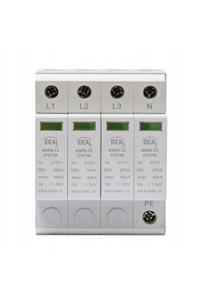 KANLUX 275/160 3P+N 4P tip T2 40kA 1.5kV 275V KSPD-T2 Protector de supratensi...