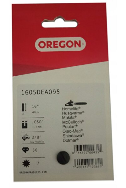 Oregon Lamă de ghidaj de 16 " (40cm) 3/8 " (1.3mm) 56Z pentru Husqvarna
