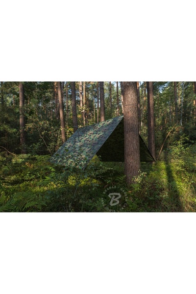 Bradas PLANDEKA CAMO 4 X 5m PRELATA DE BIVUAC ÎNTĂRITĂ