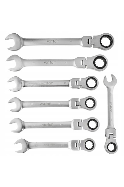 Vorfal SET DE CHEI PLATE CU OCHI ȘI CLICET, ÎNDOITE, ÎN VALIZĂ, 6-32 MM, CrV,...