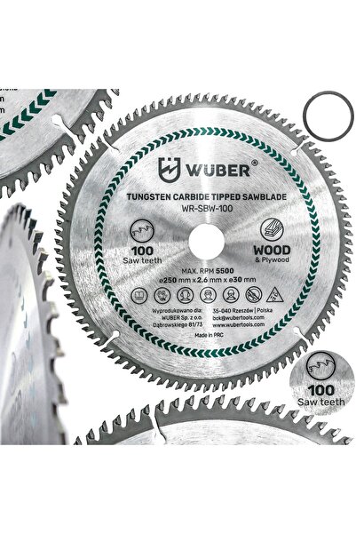 wüber Disc pentru tăiat lemn 250x30MM 100 dinți