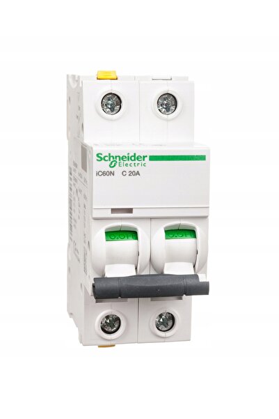Schneider Electric Disjunctor 2P C20A 6kA AC iC60N-C20-2 SCHNEIDER