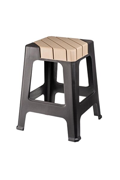 OEM Taburet de gradina / terasa, fix, Duo, plastic, wenge + crem