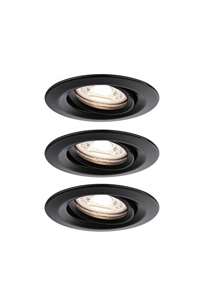 Paulmann Spot de tavan rotund negru