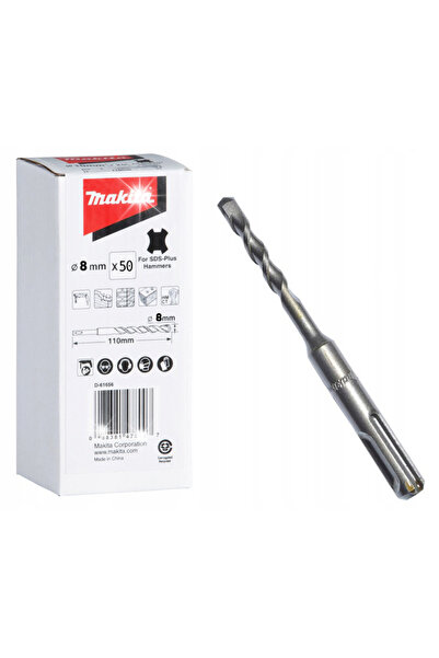Makita Burghiu pentru beton cu prindere SDS+ Plus 8x110mm, ambalaj carton, 50...