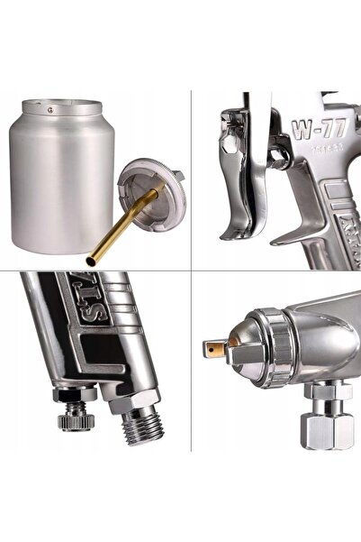 Rosfix Pistol de vopsit profesional, pulverizator de vopsea, duză de 2mm, kit...
