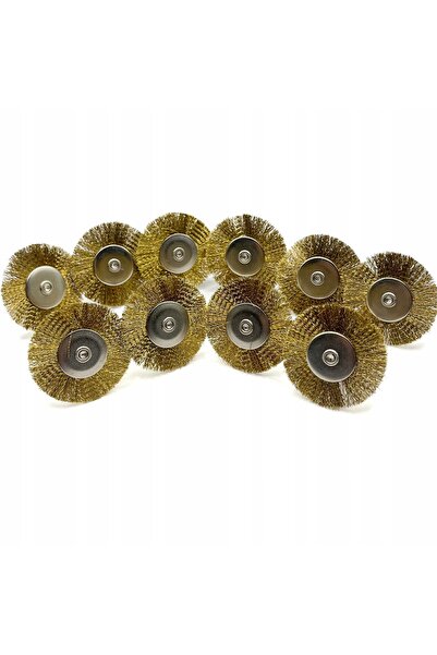 NO BRAND SET 10 bucăți Perie cu sârmă tip disc pentru Dremel / mini-polizoare
