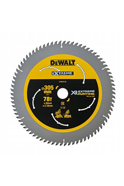 Dewalt DT99576 disc de ferăstrău pentru lemn 78 dinți 30/305mm