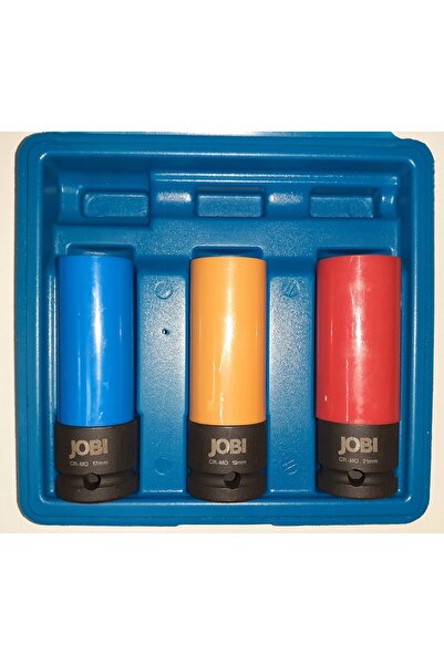 JOBIextra Set de chei tubulare de impact Alufelg 17mm 19mm 21mm