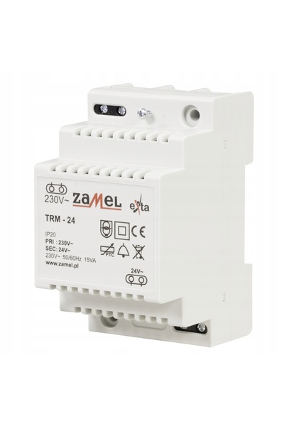 ZAMEL Transformator montat pe șină 230/24V AC 15VA tip TRM-24 EXT10000137